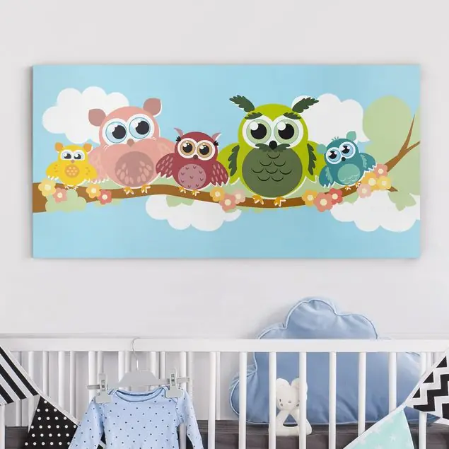 Eulenfamilie Leinwandbild – Canvas Top-Angebot