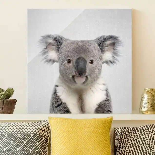 Kostenloser Rückversand Koala Klaus Glasbild