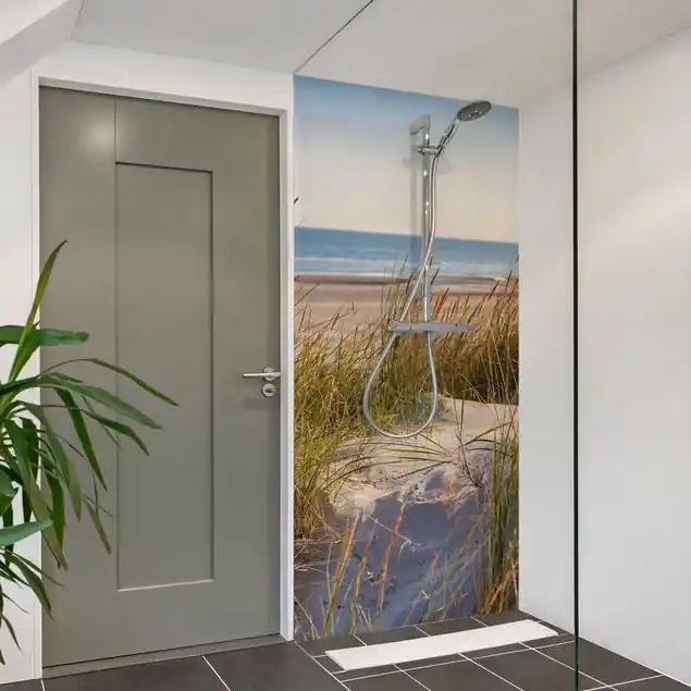 Stranddüne am Meer Duschrückwand • selbstklebend • glänzend • 0,35 mm Top-Preis