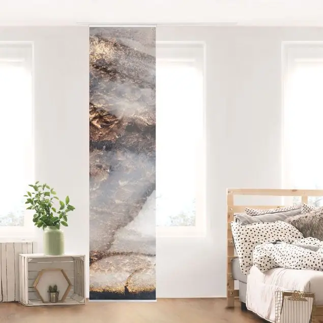 Goldener Marmor gemalt Schiebegardine Jetzt Bestellen