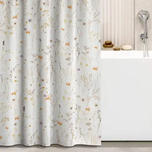 Mega-Angebot Elegantes Wildblumenmuster Duschvorhang