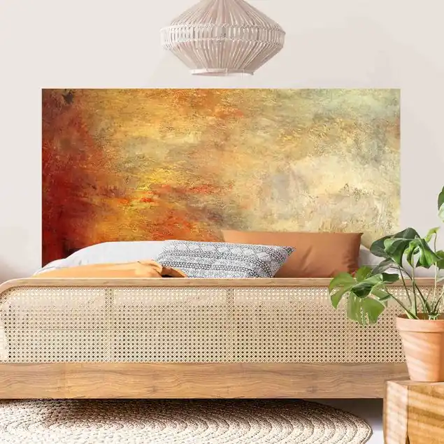 Günstig Joseph Mallord William Turner - Sonnenuntergang über einem See                               Kopfteil Bett