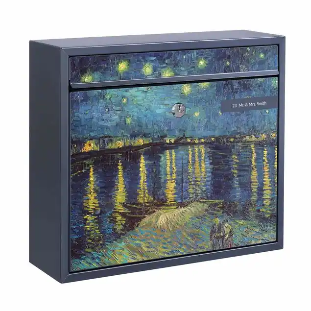 Wochenendangebot Vincent van Gogh - Sternennacht über der Rhône                               Briefkasten mit eigenem Text