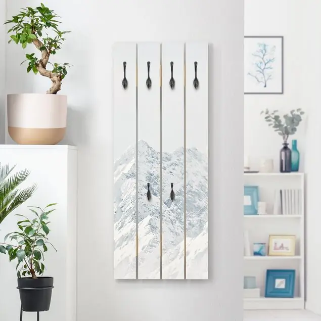 Neu Weiße Berge Wandgarderobe
