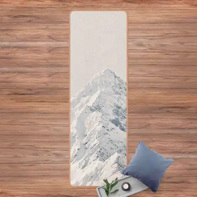 Neue Kollektion Weiße Berge Yogamatte Kork