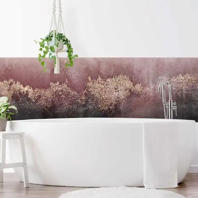 Neue Ware Goldene Dämmerung Rosa Wandverkleidung Bad
