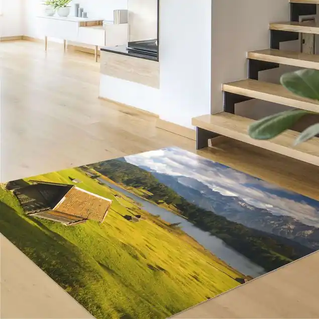 Geroldsee Oberbayern Premium Vinylteppich 2,2 mm • hergestellt in Deutschland • glatt • abwaschbar • ideal für Haushalte mit Tieren Markenware