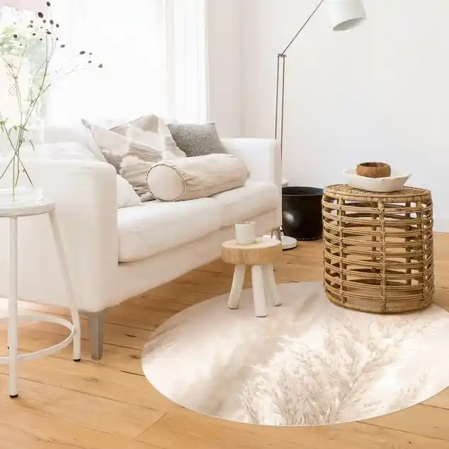 Pampasgras im Sonnenlicht Premium Vinylteppich 2,2 mm • hergestellt in Deutschland • glatt • abwaschbar • ideal für Haushalte mit Tieren Jetzt Kaufen
