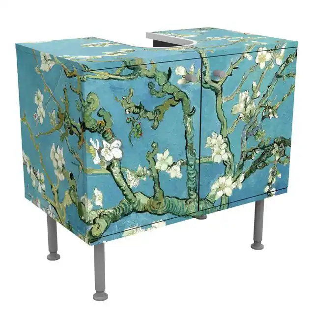 Echt Vincent van Gogh - Mandelblüte Waschbeckenunterschrank