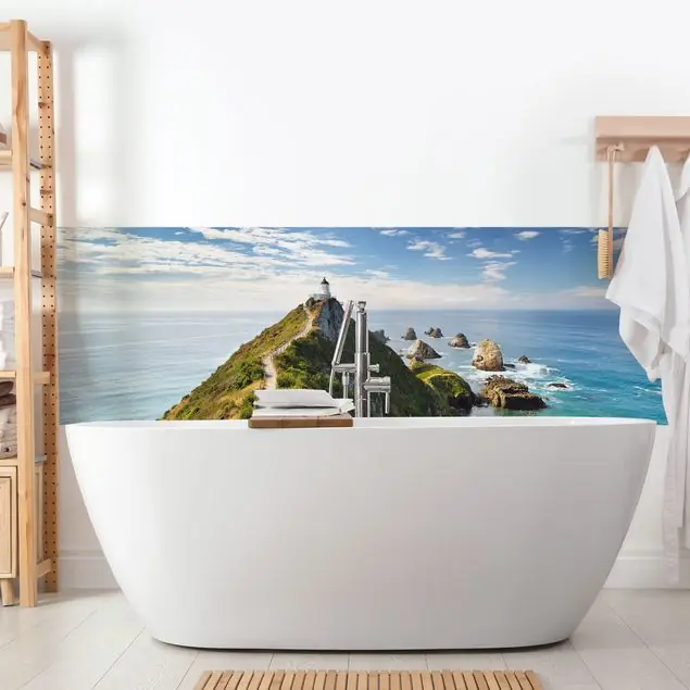 Nugget Point Leuchtturm und Meer Neuseeland Wandverkleidung Bad Bestpreis