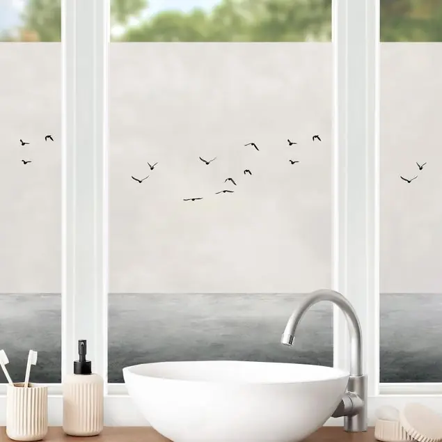 Vogelzug in den Süden Fensterfolie Bestpreis