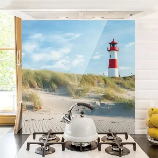 Neue Ware Leuchtturm an der Nordsee Spritzschutz