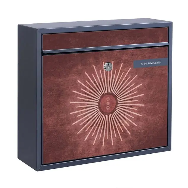 Boho Sonne II Briefkasten mit eigenem Text Online Kaufen
