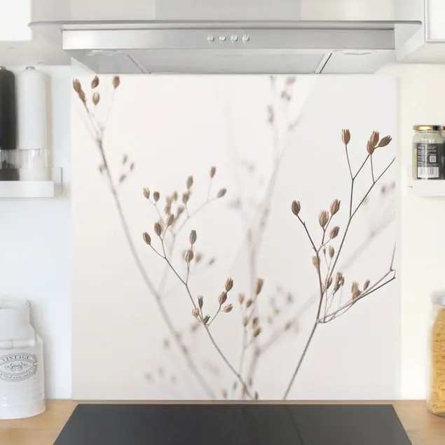 Zarte Knospen am Wildblumenzweig Spritzschutz Neue Kollektion
