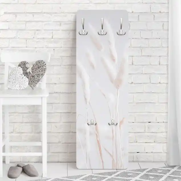 Zeit für Romantik Designpaneel Wandgarderobe • inkl. großes Haken-Set • hergestellt in Deutschland • platzsparend • besonderer Eyecatcher Preisknaller