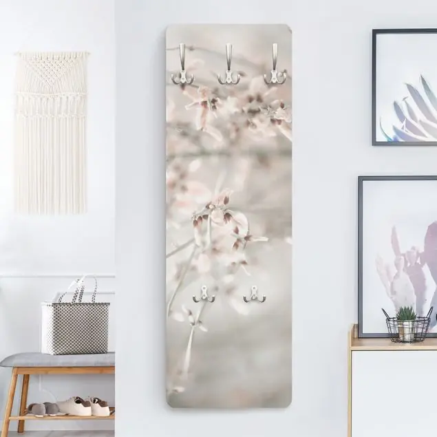 Für immer Frühling Designpaneel Wandgarderobe • inkl. großes Haken-Set • hergestellt in Deutschland • platzsparend • besonderer Eyecatcher Finale Aktion