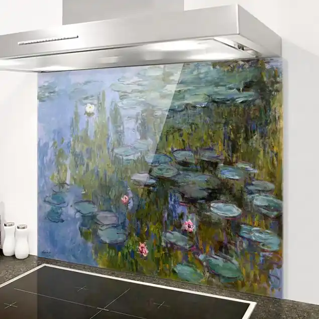 Claude Monet - Seerosen (Nympheas) Spritzschutz Preiswert