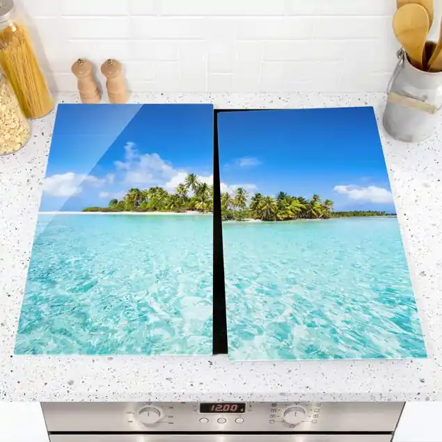 Letzte Chance Crystal Clear Water Herdabdeckplatte