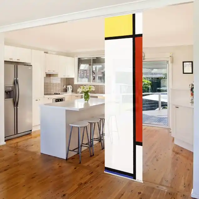 Piet Mondrian - Komposition I Schiebegardine Set Expressversand