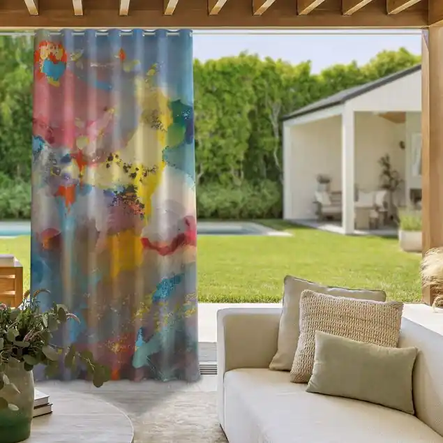 Nur Für Kurze Zeit Pastell-Explosion Outdoorvorhang