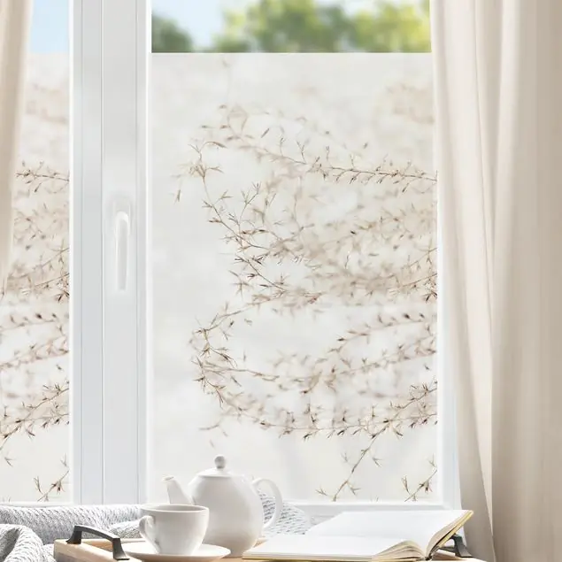 Ein Windhauch im Gras Fensterfolie Kostenloser Rückversand