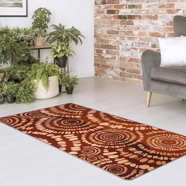 Rabatt Boho Kreise Teppich