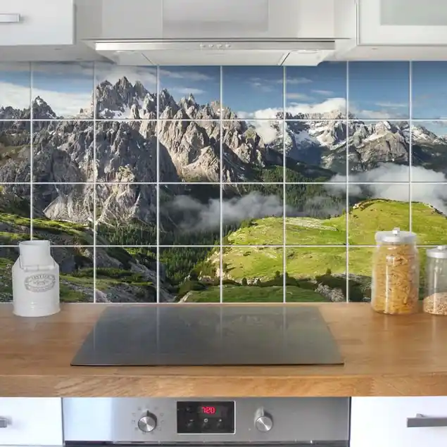 Italienische Alpen Fliesenbild - Querformat Nur Heute