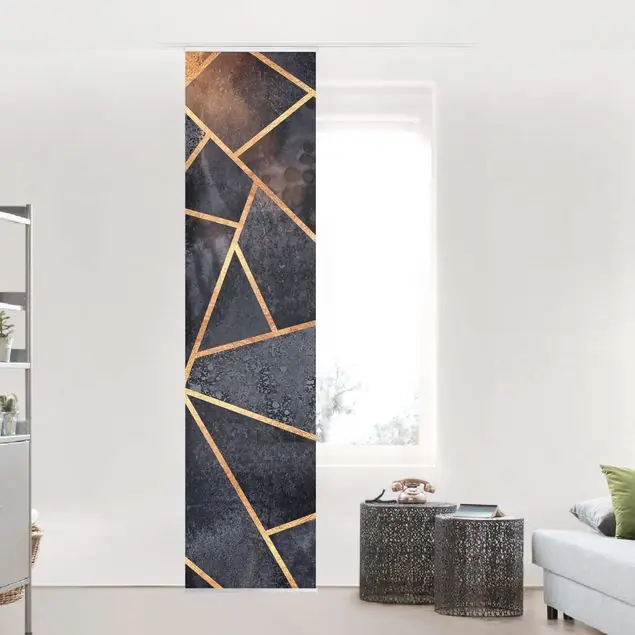 Kostenloser Rückversand Onyx mit Gold Schiebegardine