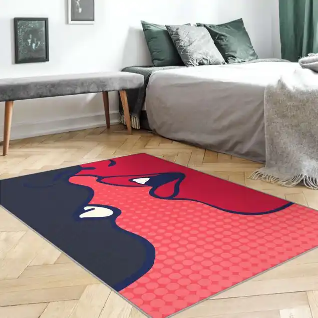 Kostenloser Versand Pop Art Kiss Teppich