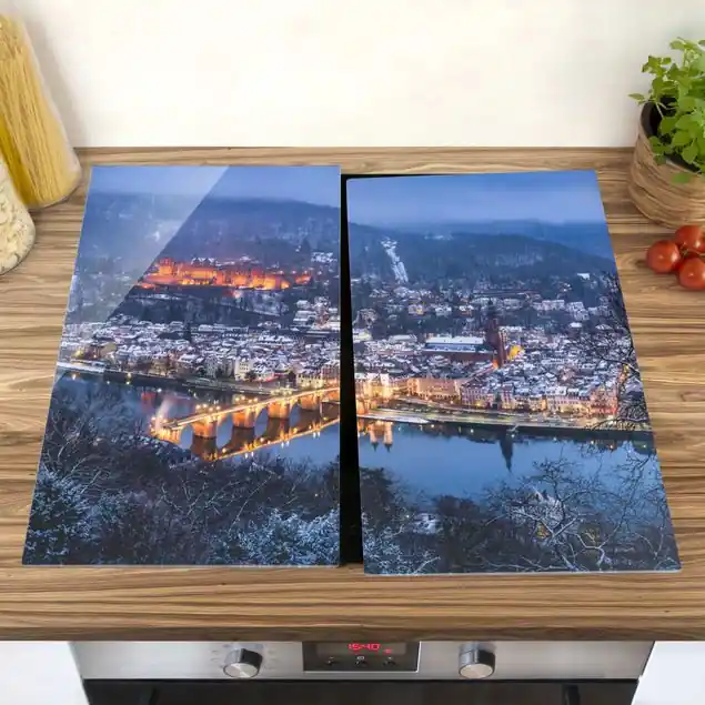 Preis Gesenkt Winterliches Heidelberg Herdabdeckplatte