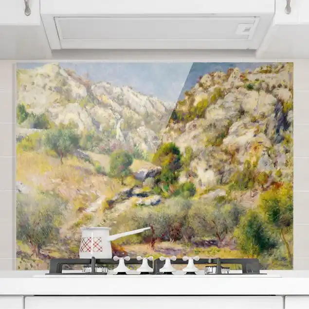 Auguste Renoir - Felsen bei Estaque Spritzschutz Letzte Chance