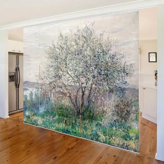 Garantierte Lieferung Claude Monet - Frühlingsstimmung Schiebegardine Set