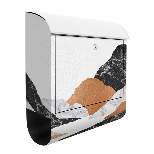 Landschaft in Marmor und Kupfer II Briefkasten Meistverkauft