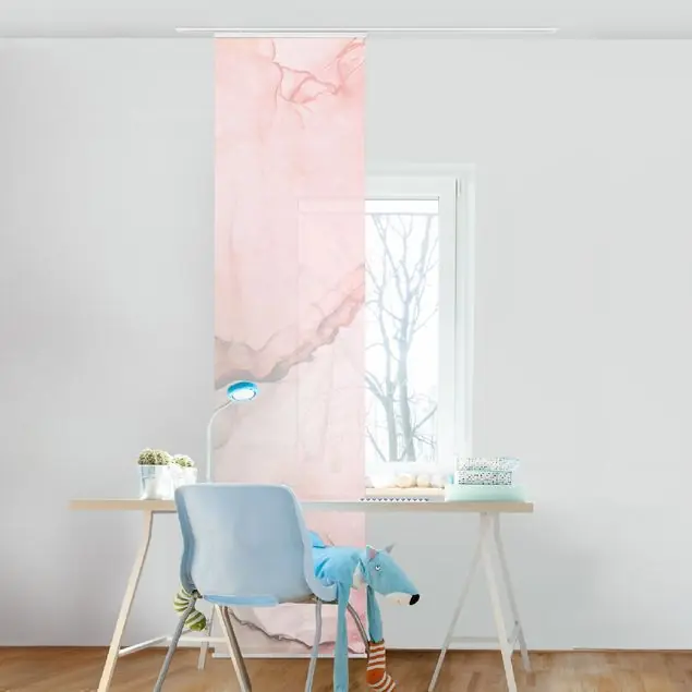 Spiel der Farben Pastell Zuckerwatte Schiebegardine Bestpreis