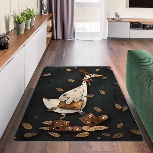 Must-Have Ente im Herbst Teppich