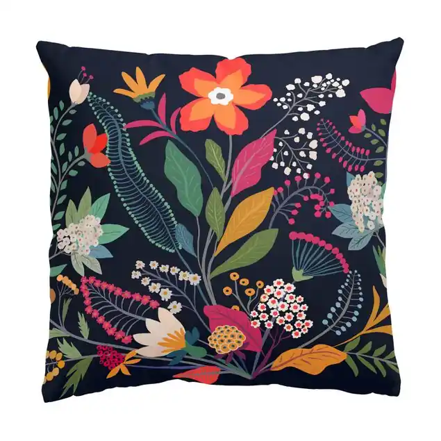 Sonderangebot Mexikanische Blumen Dekokissen • Canvas • klassische Webstruktur • handgefertigt in Deutschland