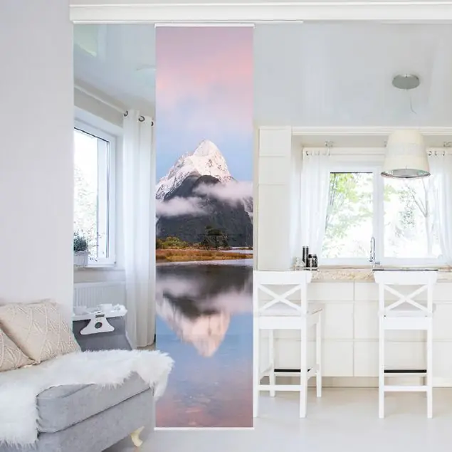 Berge am Wasser Schiebegardine Neue Ware