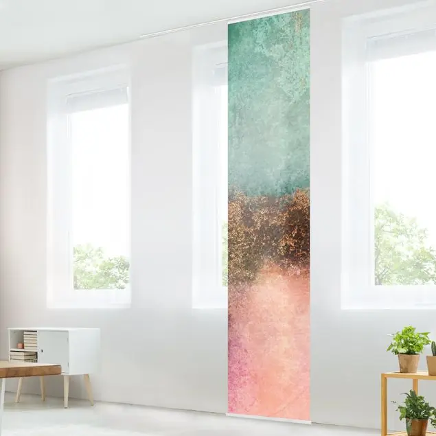 Top-Seller Pastell Sommer mit Gold Schiebegardine