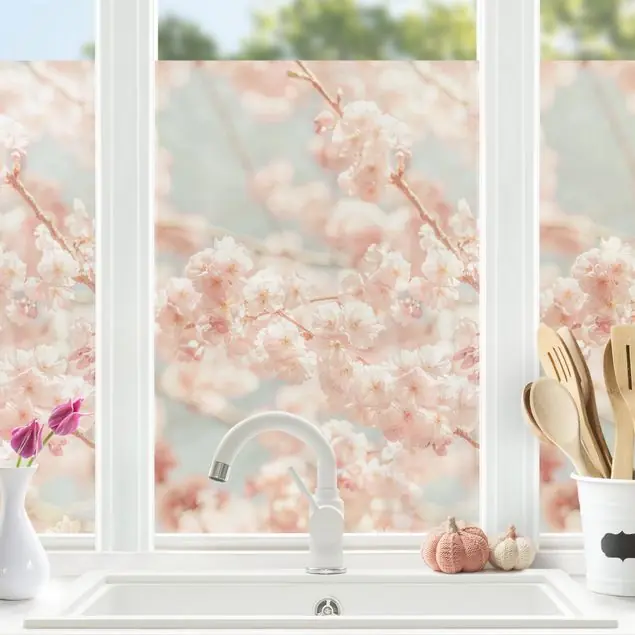 Kirschblüten Glow Fensterfolie Saisonangebot