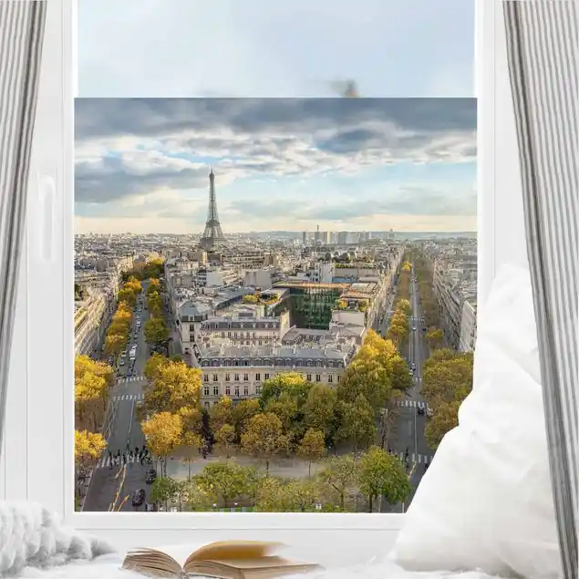 Nice day in Paris Fensterfolie Ausverkauf