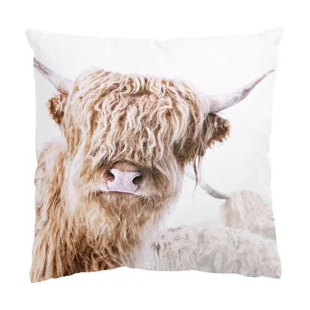Begrenztes Angebot Hochlandrind Karlo Dekokissen • Canvas • klassische Webstruktur • handgefertigt in Deutschland
