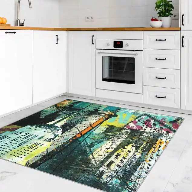 NY Graffiti Teppich Begrenztes Angebot