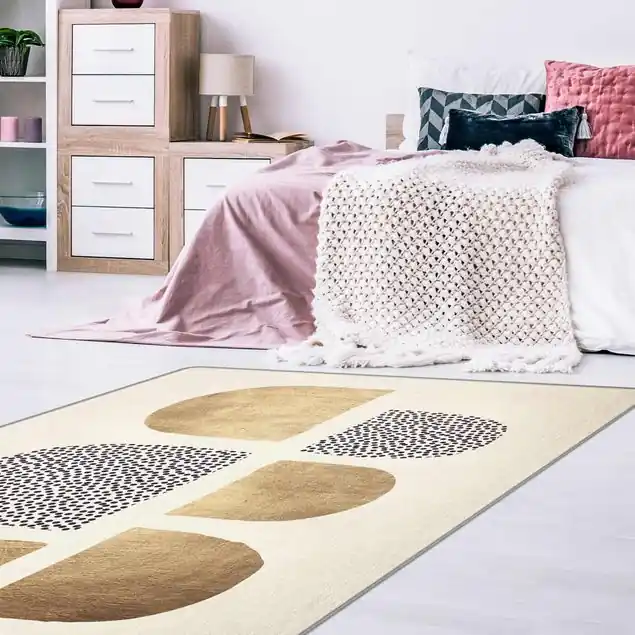 Geometrischer Halbkreis III Teppich Saisonangebot