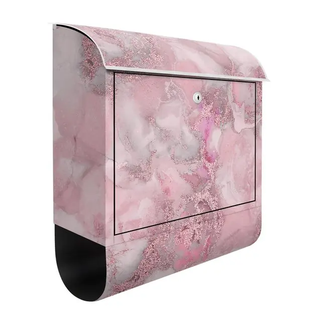 Farbexperimente Marmor Pink und Glitzer Briefkasten Billig